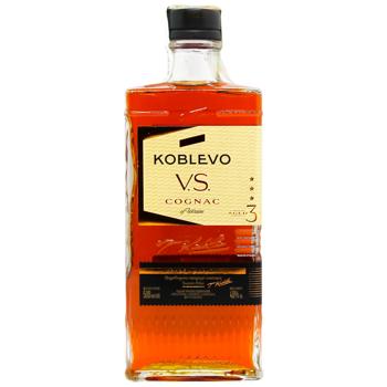 Бренди Koblevo V.S. 3 года 40% 0,5л - купить, цены на КОСМОС - фото 1