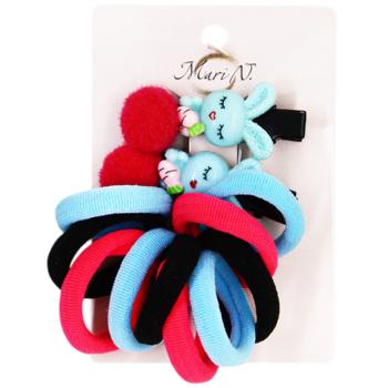 Mari N. Set of Kid's Hair Clips with Elastic Bands 12pcs in assortment - buy, prices for - photo 9