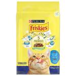 Friskies Sterilized Dry Food with Salmon, Tuna and Vegetables for Sterilized Cats 10kg