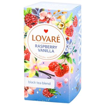 Чай черный Lovarе Малина-ваниль 2г*24шт