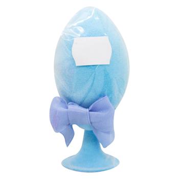 Яйцо бархатное гусиное на подставке с бантиком 11*5см - купить, цены на ULTRAMARKET - фото 7