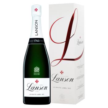 Шампанское Lanson Le White Label Sec белое сухое 12,5% 0,75л - купить, цены на - фото 2