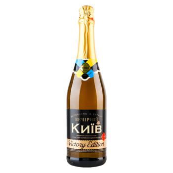 TZShV Evening Kyiv Semi-Sweet Sparkling Wine Drink 6-6.9% 0.75l - buy, prices for COSMOS - photo 1