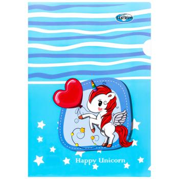 Папка-уголок Centrum Unicorns А4 0,15 мм в ассортименте - купить, цены на - фото 4