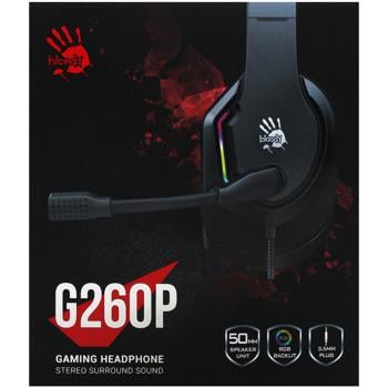 Навушники A4Tech BLOODY G260P Black - купить, цены на Auchan - фото 2