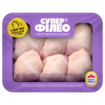Super Fileo Chilled Chicken Thigh Meat ~1.1kg - buy, prices for Auchan - photo 1
