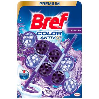 Блок для унитаза Bref Color Aktiv Лаванда 100г