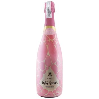 Вино игристое Pata Negra Cava розовое сухое 11,5% 0,75л - купить, цены на Эпицентр FOOD - фото 1