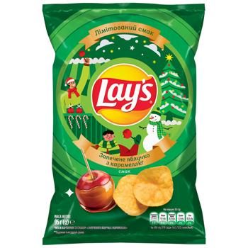 Чипсы Lays запеченное яблоко с карамелью 95г - купить, цены на Grono - фото 1