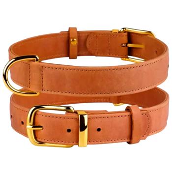 Barksi BronzeDog Crazy Тауні шкіряний нашийник для собак XXS - коричневий - купить, цены на MasterZoo - фото 2