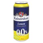 Пиво безалкогольне Kaiserdom Lemon з/б 0.5л