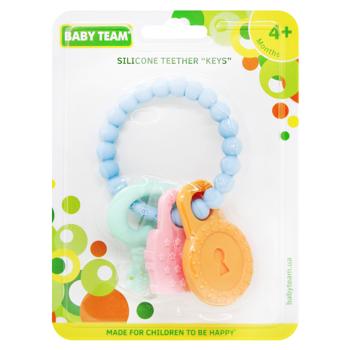 Baby Team Keys Silicone Teether From 4 Months - buy, prices for COSMOS - photo 1