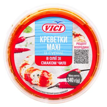 Креветки Vici Maxi із сурімі в олії зі смаком чилі 340г - купити, ціни на - фото 2