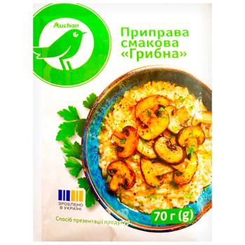 Приправа вкусовая Auchan Грибная 70г - купить, цены на Auchan - фото 1