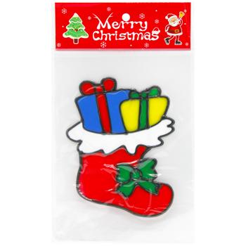 Наклейки новогодние силиконовые 15*20см - купить, цены на КОСМОС - фото 2