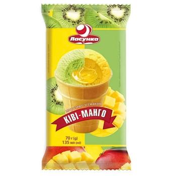 Морозиво Ласунка зі смаком ківі-манго 70г - купити, ціни на Grono - фото 1