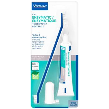 Набір для гігієни порожнини рота собак Virbac Enzymatic 70 г
