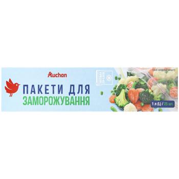 Auchan Bags for Freezing 15х25cm 1l 25pcs - buy, prices for - photo 2