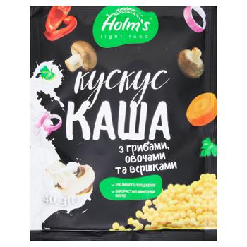 Holm's Couscous with Mushrooms Vegetables and Cream 40g - buy, prices for Supermarket "Kharkiv" - photo 1