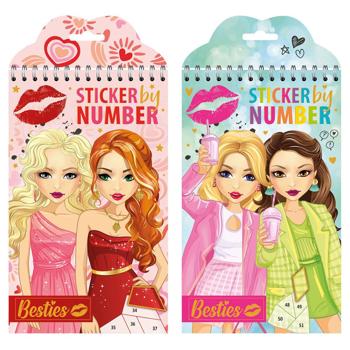 Besties Summer Sticker Book by Numbers - buy, prices for NOVUS - photo 1