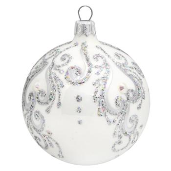 Glass Christmas Ball 80mm №82 - buy, prices for MegaMarket - photo 2