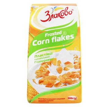 Zlakovo Glazed Corn Flakes 300g - buy, prices for Supermarket "Kharkiv" - photo 2