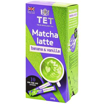 TET Matcha Latte Banan and Vanilla Drink Based On Green Tea 10g*10pcs