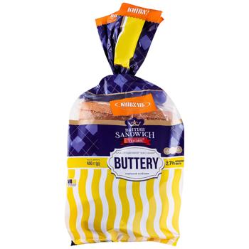 Kyivkhlib British Sandwich Sliced Butter Sandwich Bread 400g