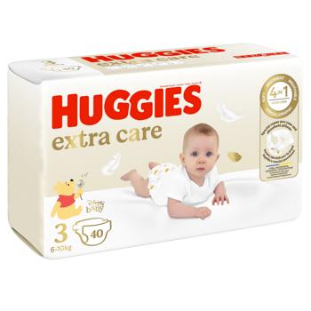 Підгузки Huggies Extra Care Jumbo 3 6-10кг 40шт - купити, ціни на МегаМаркет - фото 2