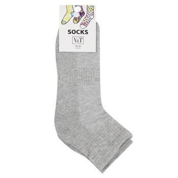 V&T Comfort Women's Socks s.23-25 Grey