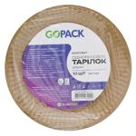 GoPack Set of Craft Cardboard Disposable Plates 18cm 10pcs