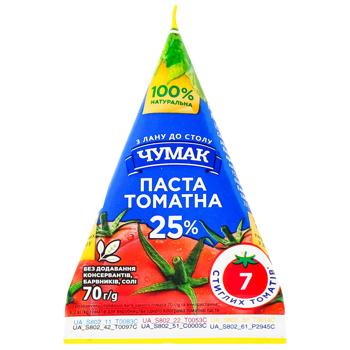 Паста томатна Чумак 25% 70г - купити, ціни на - фото 2