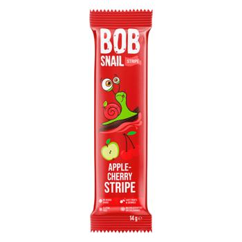 Конфеты Bob Snail Яблочно-вишневый страйп 14г