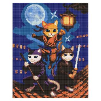 Набір для малювання Картина за номерами Ніндзя-коти - купити, ціни на Grono - фото 1