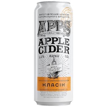 Apps Apple Classic Cider 5.5% 0.5l - buy, prices for EKO Market - photo 1