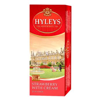 Black pekoe tea Hyleys strawberry and cream 25x1.5g teabags Sri Lanka - buy, prices for ULTRAMARKET - photo 1