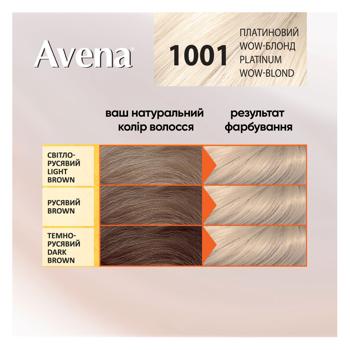 Крем-фарба для волосся стійка AVENA Blond Color 1001 Платиновий WOW-блонд  - купити, ціни на - фото 4