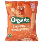 Палички кукурудзяні з полуницею органічні (з 6 місяців) 25г, Organix