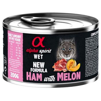 Вологий корм для котів Alpha Spirit Adult 200 г - свинина та диня - купить, цены на MasterZoo - фото 1