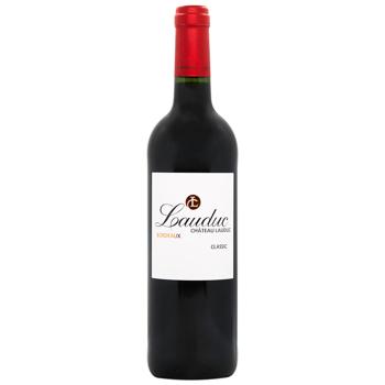 Вино Chateau Lauduc Bordeaux AOC червоне сухе 13% 0,75л