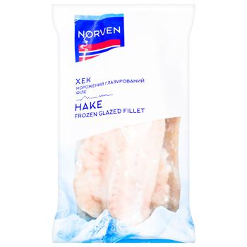 Norven Frozen Skinless Glazed Hake Fillet