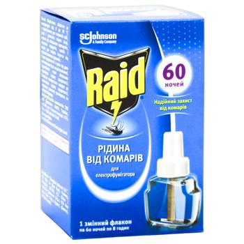 Жидкость против комаров Raid для электрофумигатора 60 ночей 43,8мл - купить, цены на КОСМОС - фото 2