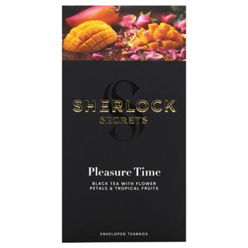 Sherlock Secrets Pleasure Time Black Tea with Rose and Orange Petals with Tropical Fruit Aroma 1.8g*22pcs - buy, prices for Torba - photo 2