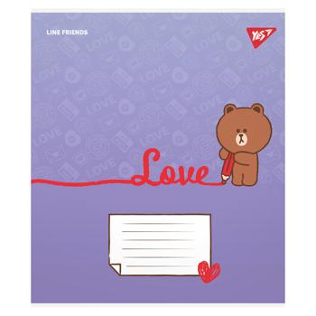 Yes Line Friends Love Letter Lined Notebook А5 12 sheets - buy, prices for NOVUS - photo 5