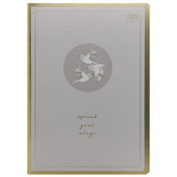 Interdruk Metallic Satin Gold Checkered Notebook A5 60 sheets in Assortment - buy, prices for - photo 2