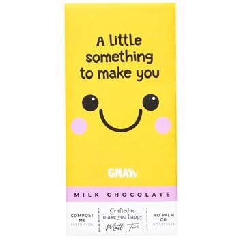 Gnaw A Little Something to Make You Smile Milk Chocolate 80g