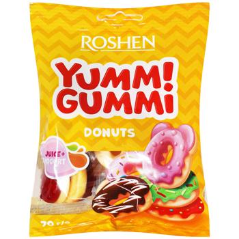 Цукерки Roshen Yummi Gummi Donuts 70г - купити, ціни на Чудо Маркет - фото 1