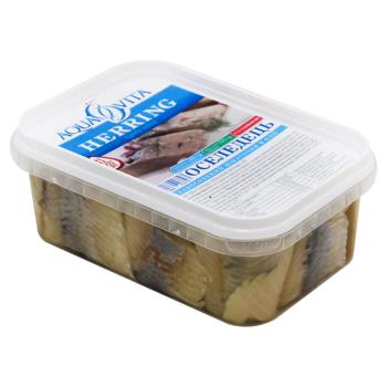 Филе сельди Aqua Vita слабосоленое кусочки 500г - купить, цены на ULTRAMARKET - фото 2