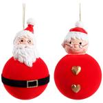 Actuel Santa Christmas Tree Ball 7.8cm in assortment
