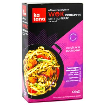 Набор Katana для приготовления WOK лапши пшеничной удон в соусе терияки 475г - купить, цены на КОСМОС - фото 2